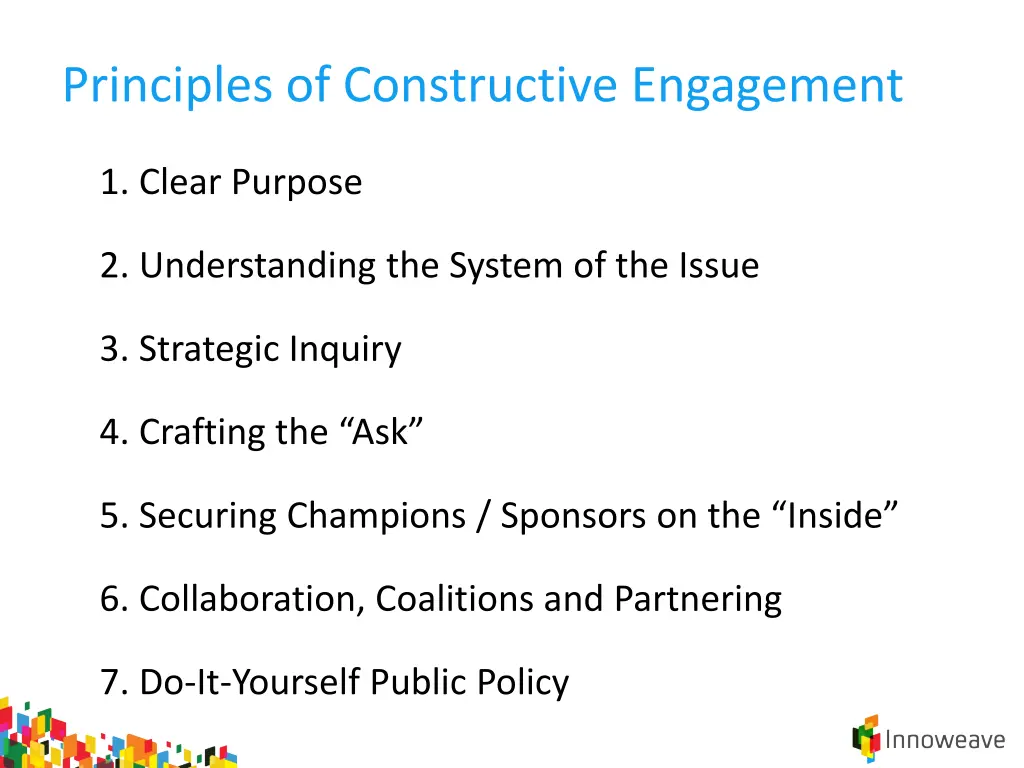 principles of constructive engagement