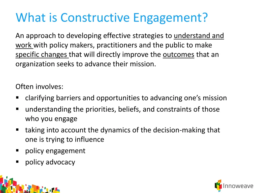 what is constructive engagement