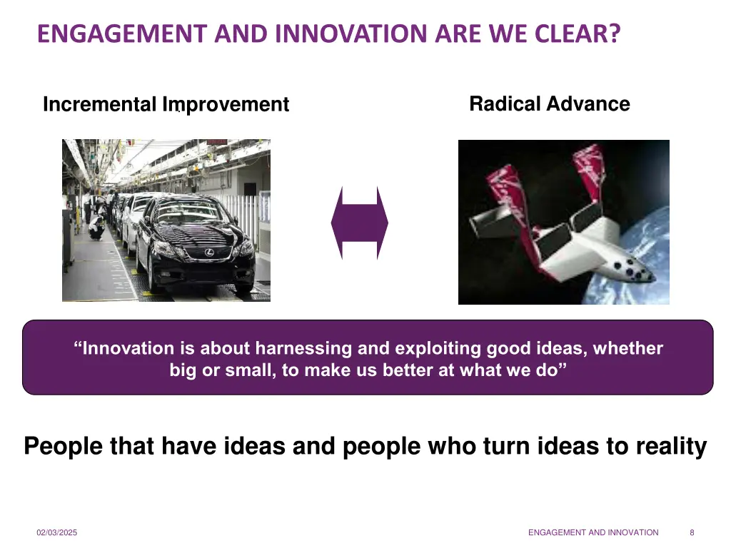 engagement and innovation are we clear 2