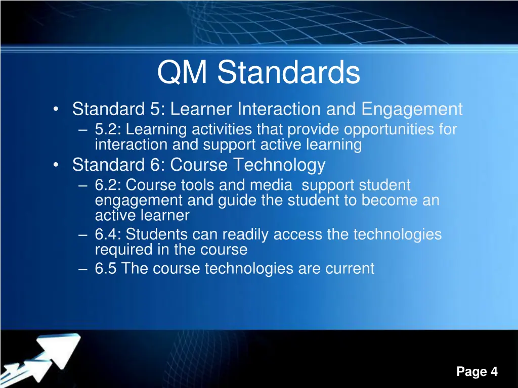 qm standards