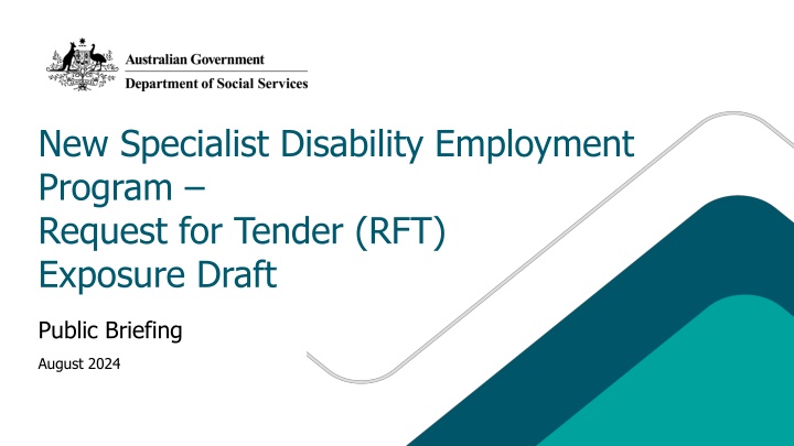 new specialist disability employment program