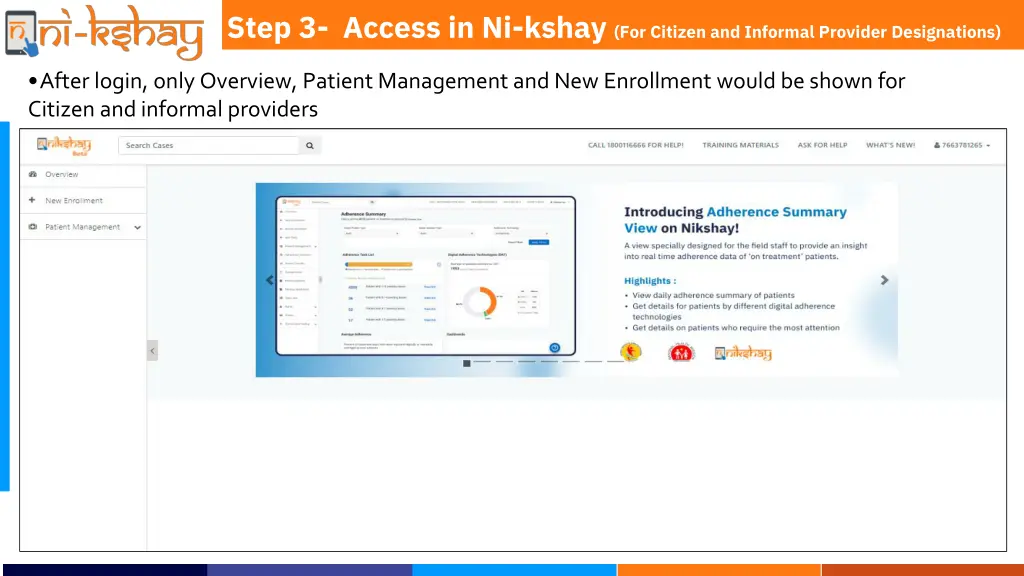 step 3 access in ni kshay for citizen