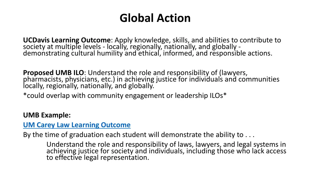 global action
