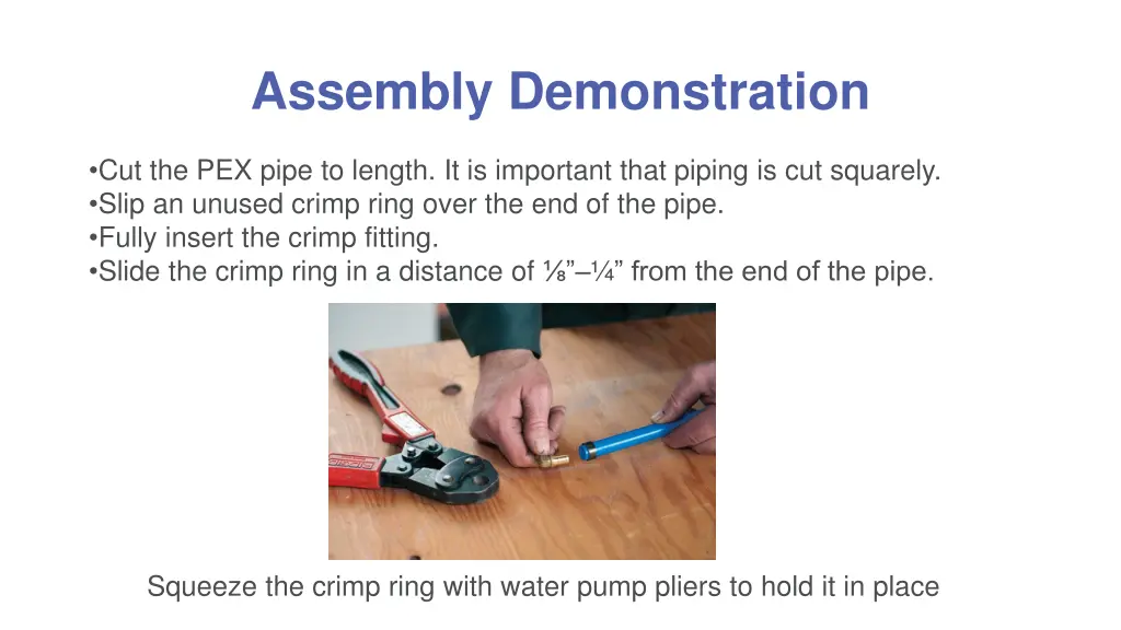 assembly demonstration