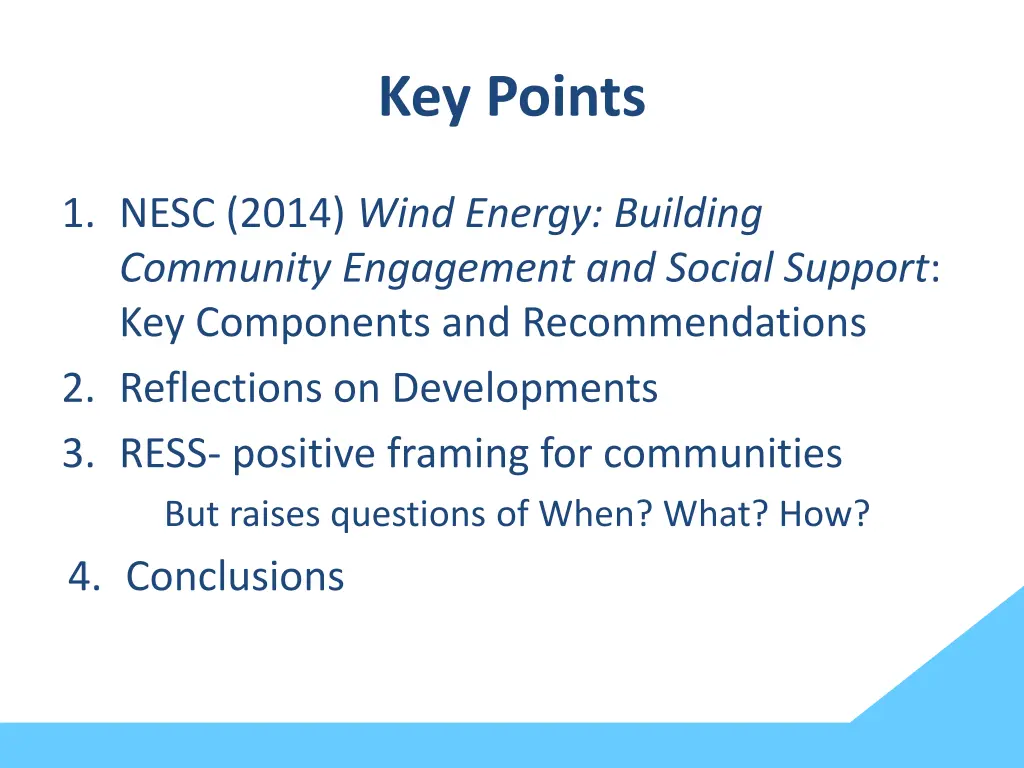 key points