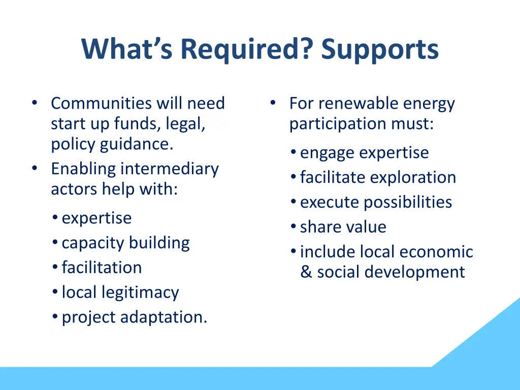 what s required supports