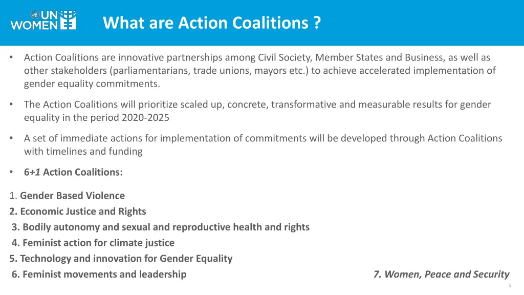 what are action coalitions