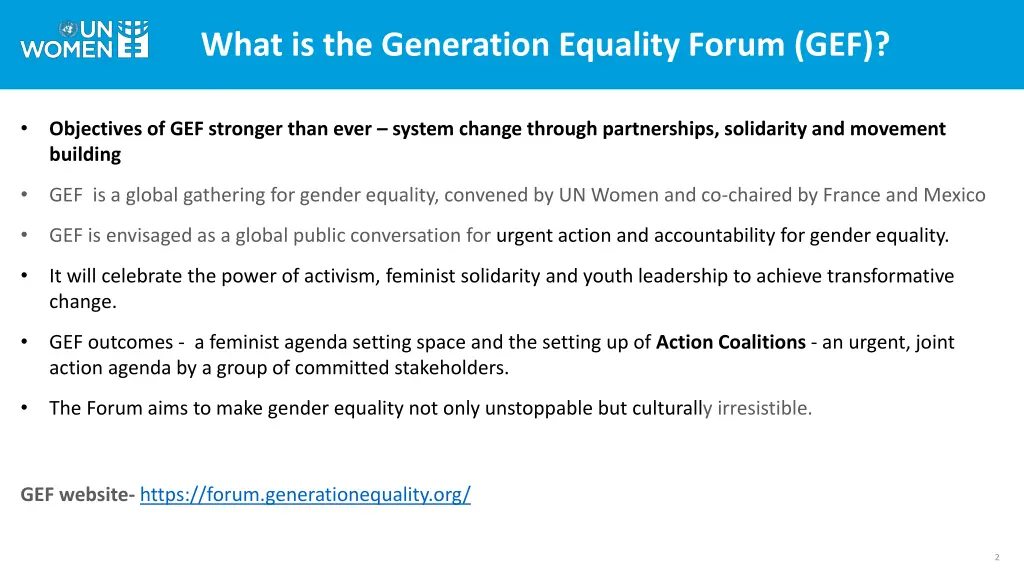 what is the generation equality forum gef