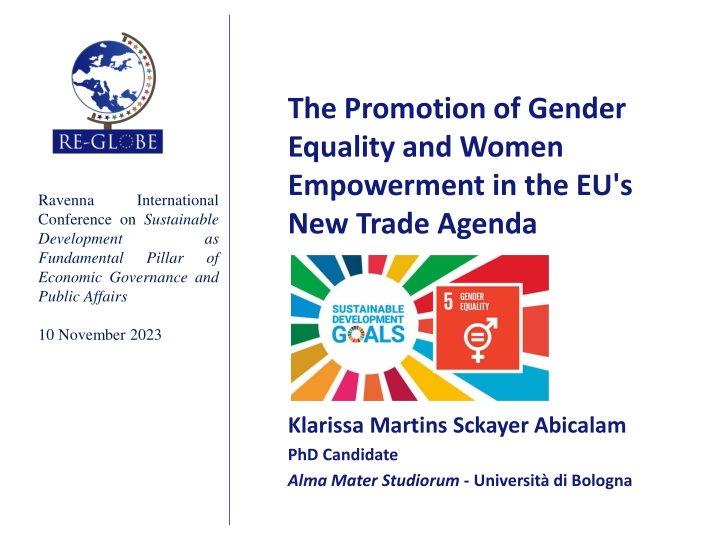the promotion of gender equality and women