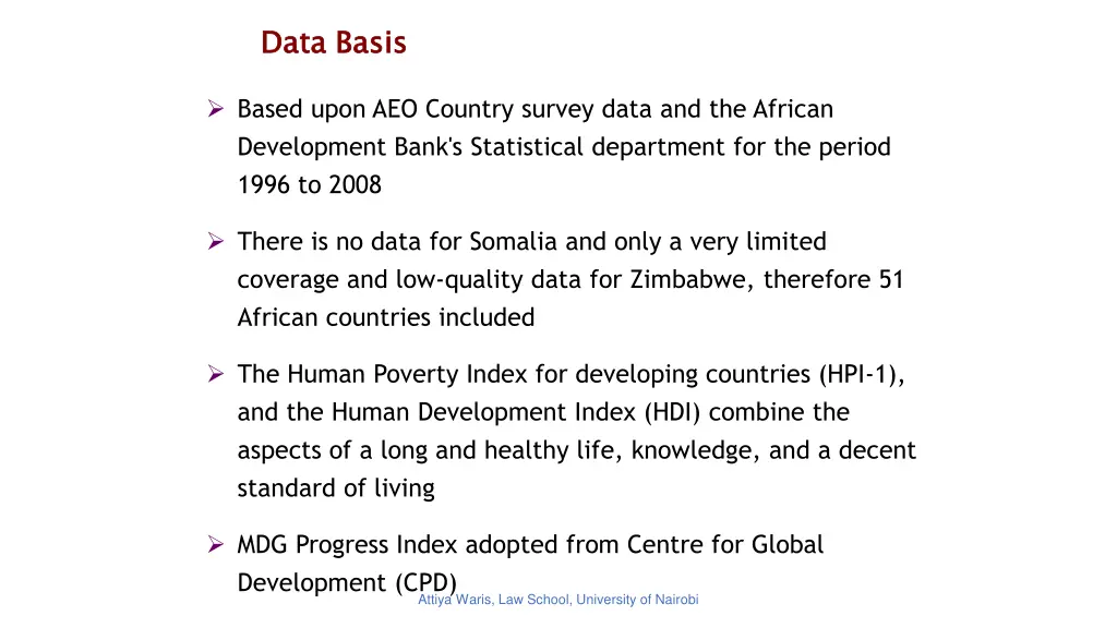 data basis