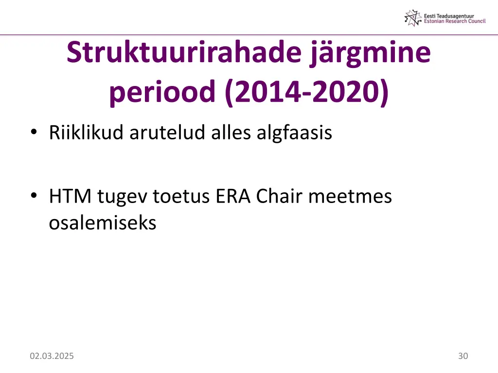 struktuurirahade j rgmine periood 2014 2020