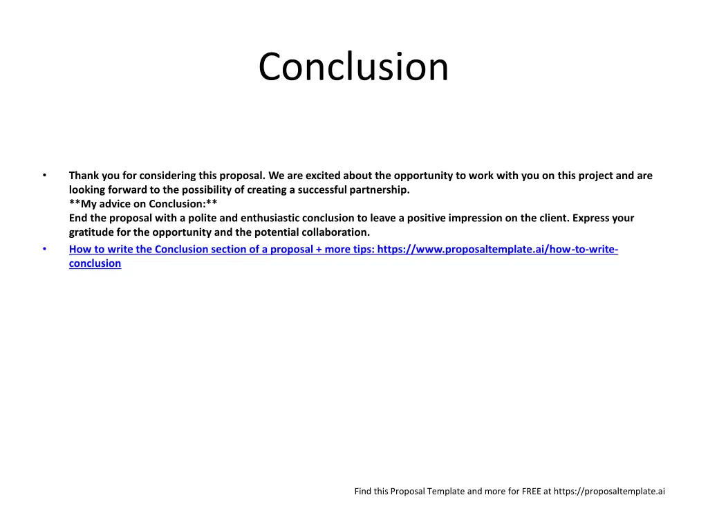 conclusion