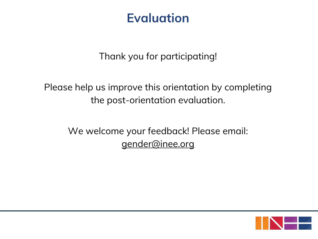 evaluation
