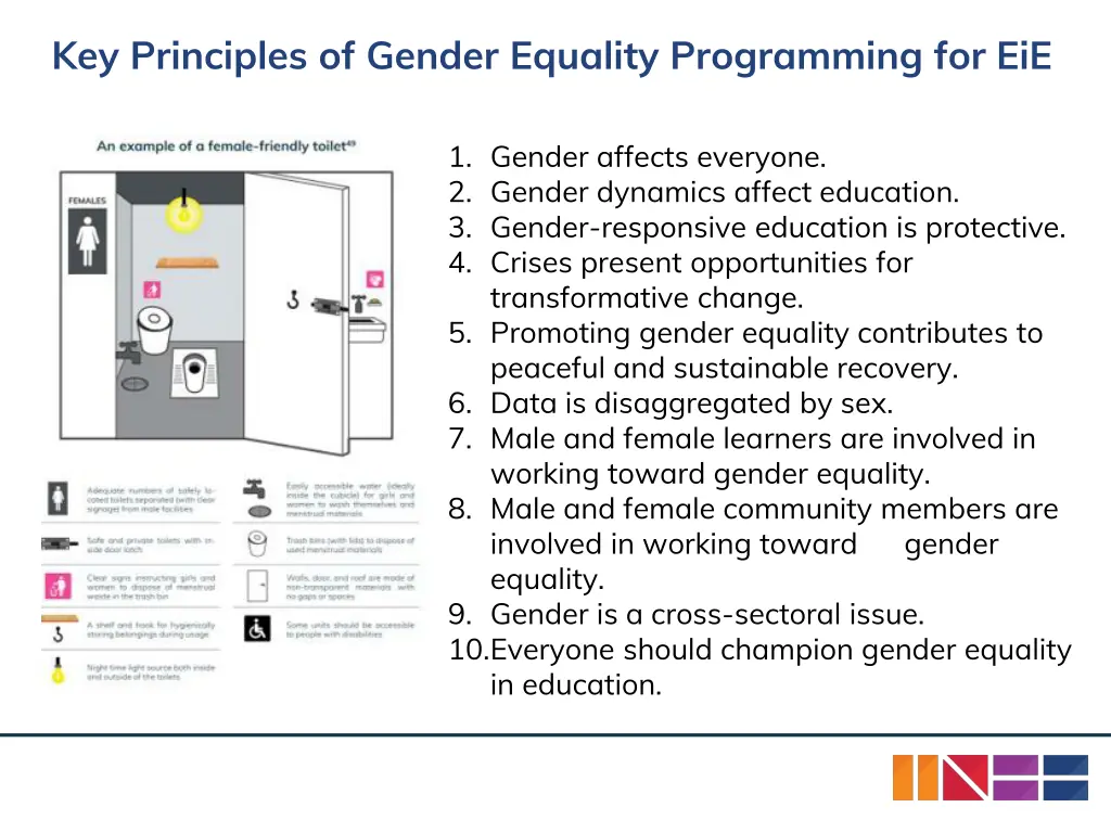 key principles of gender equality programming