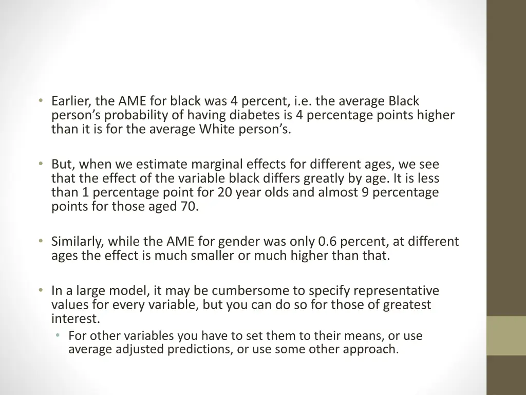earlier the ame for black was 4 percent