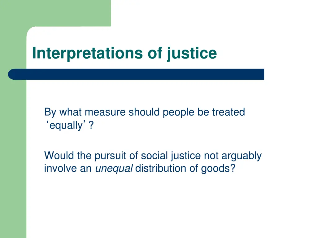 interpretations of justice 1