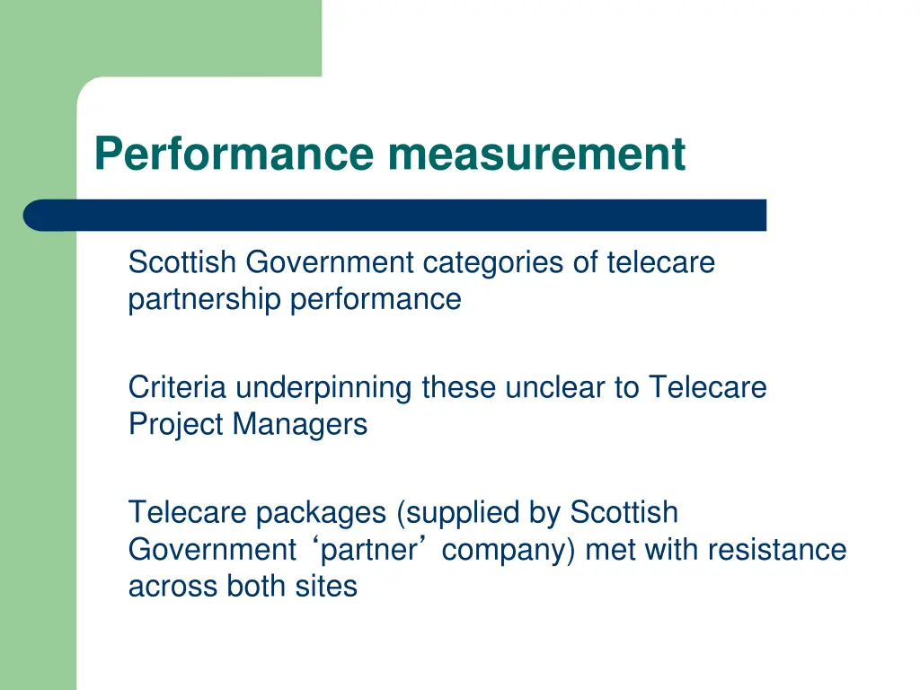 performance measurement