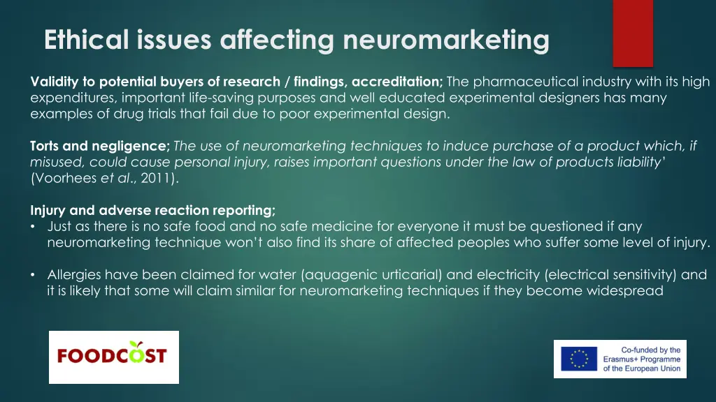 ethical issues affecting neuromarketing 1