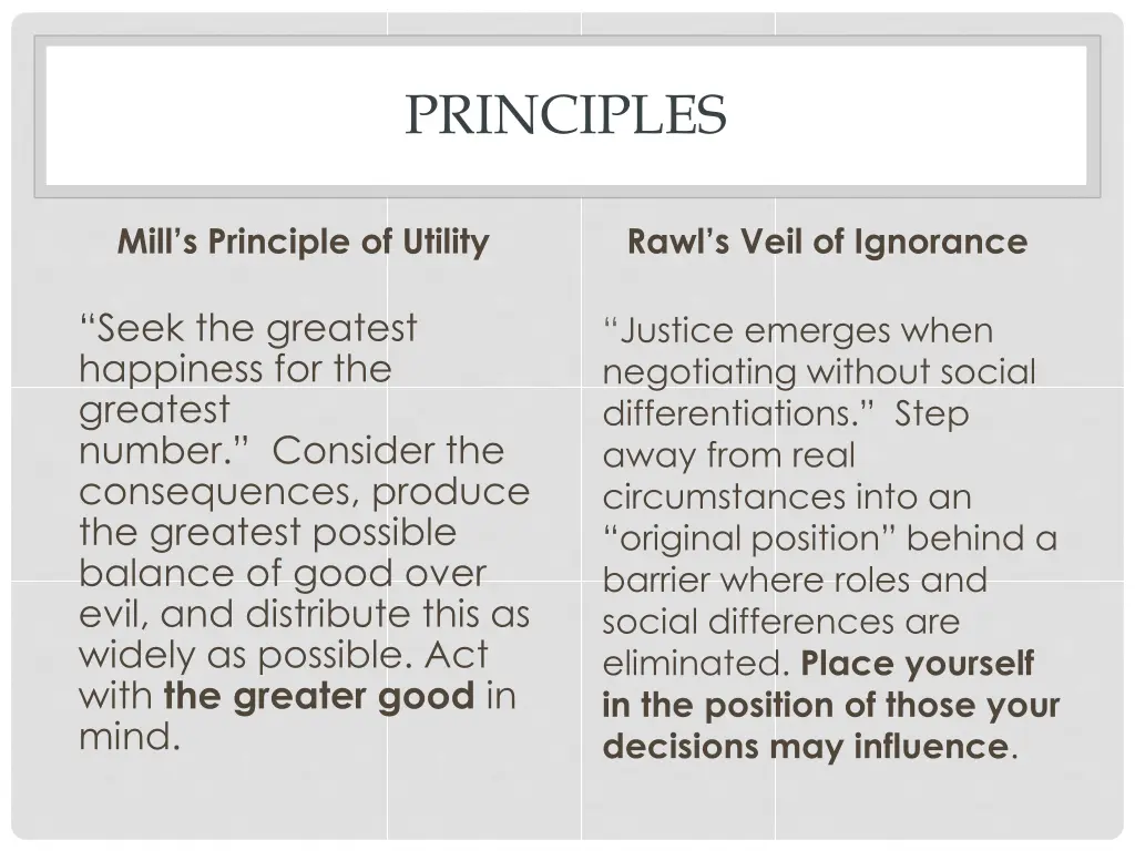principles 1