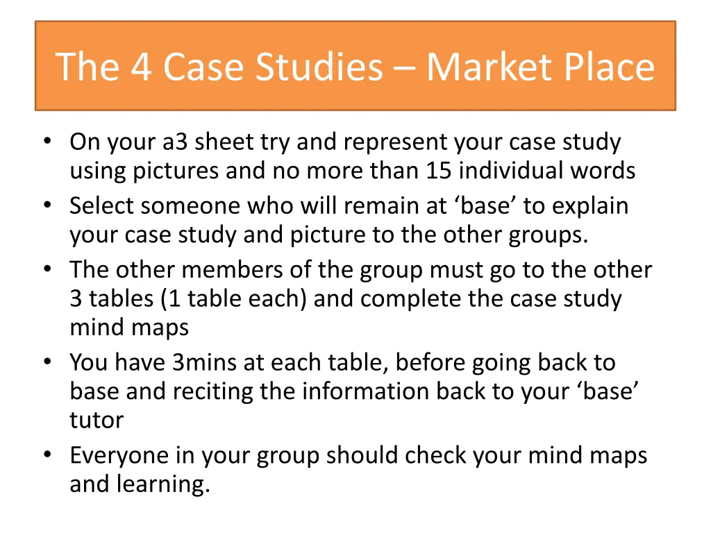the 4 case studies market place 1