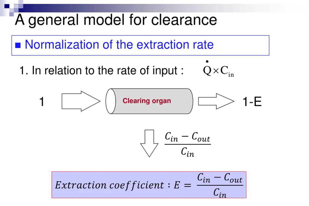 a general model for clearance 3