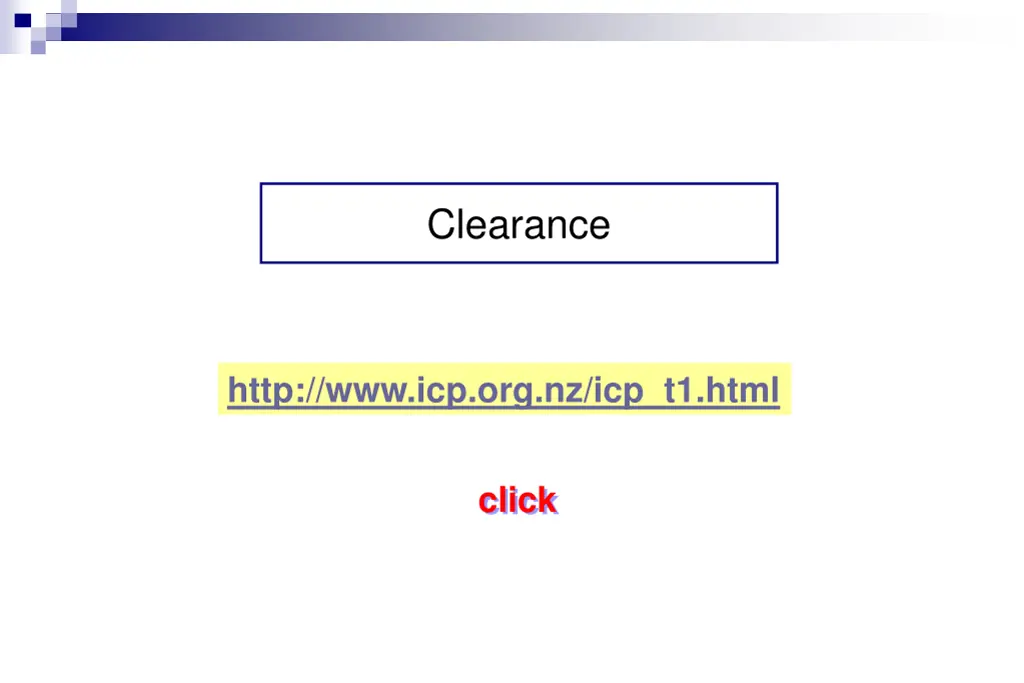 clearance 4