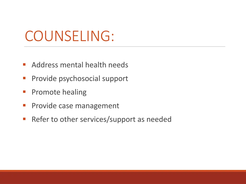 counseling