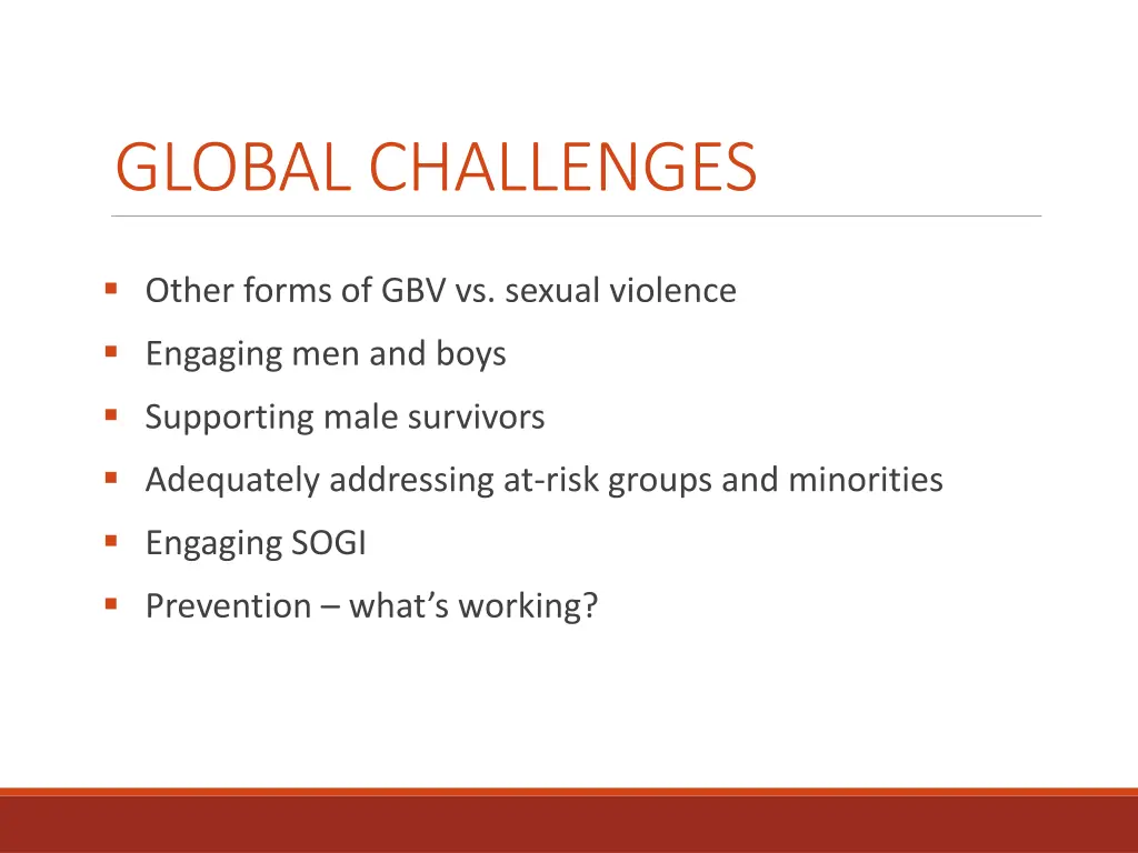 global challenges