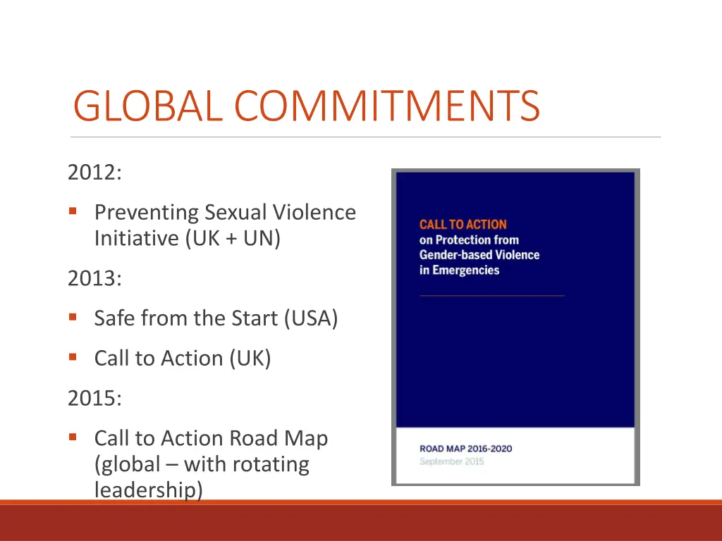 global commitments