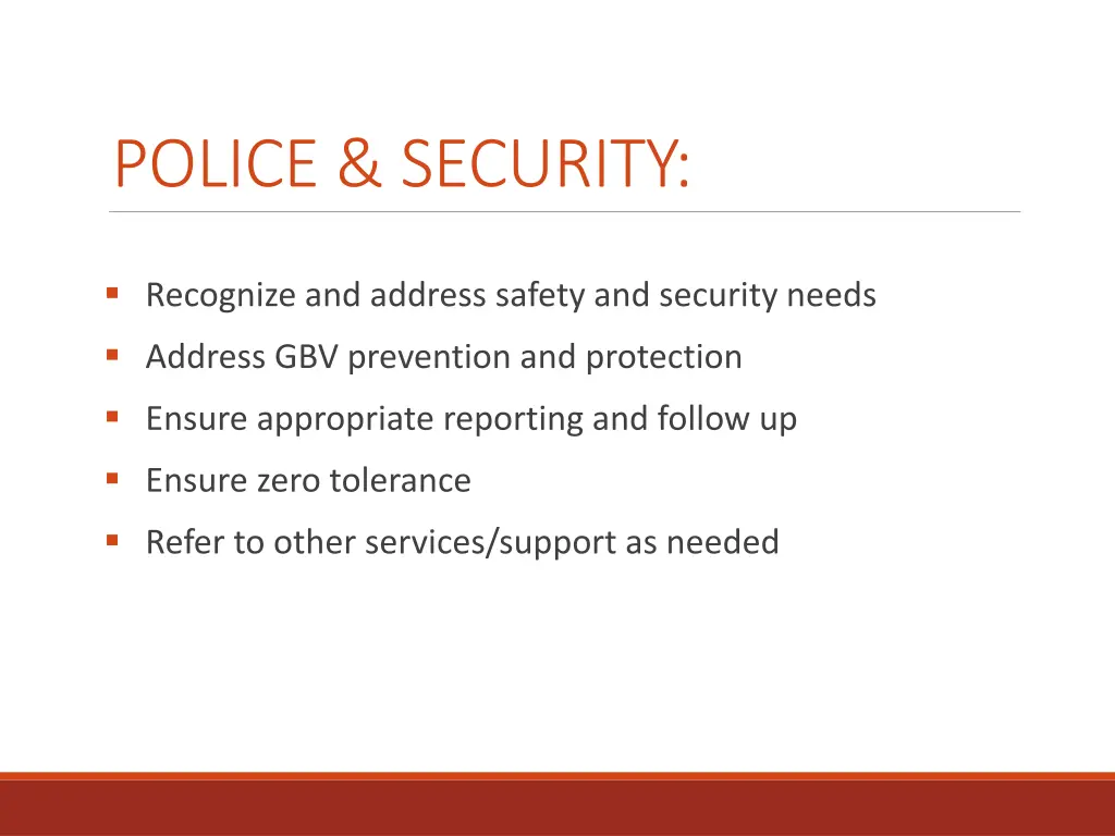 police security