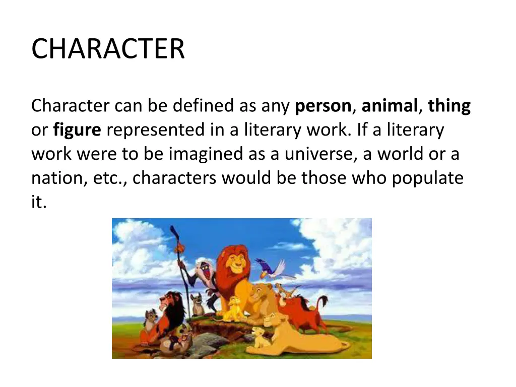 character