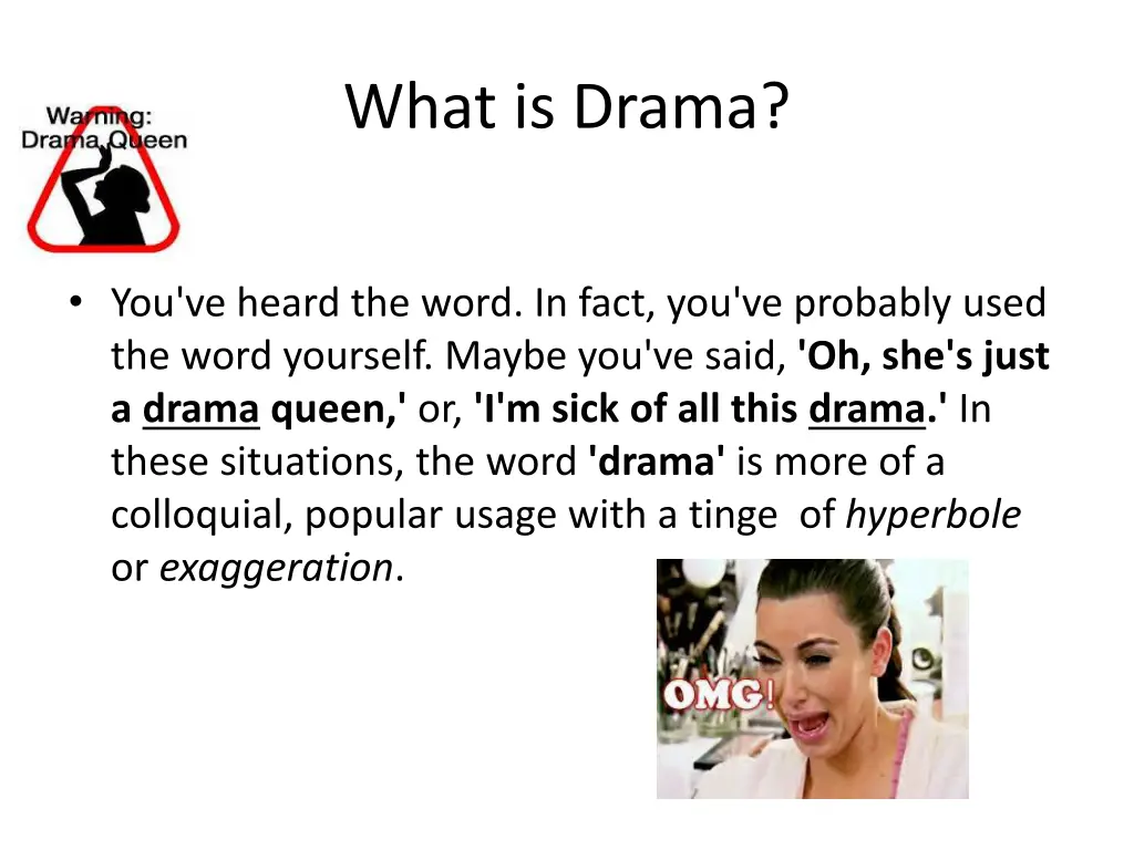 what is drama