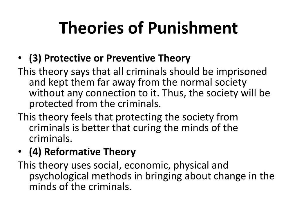 theories of punishment 1