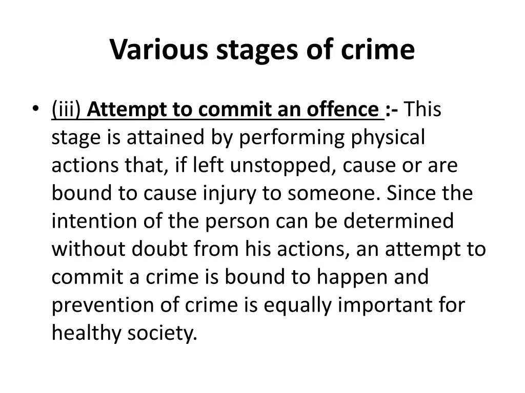various stages of crime 2