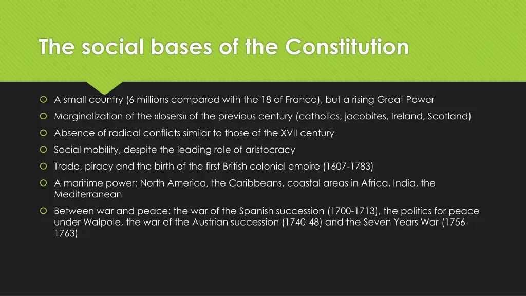 the social bases of the constitution