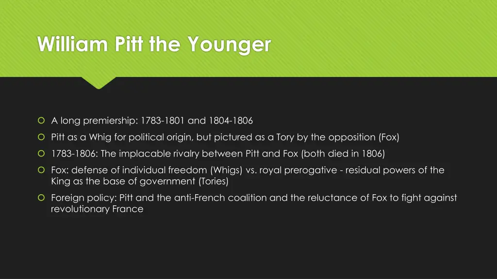 william pitt the younger