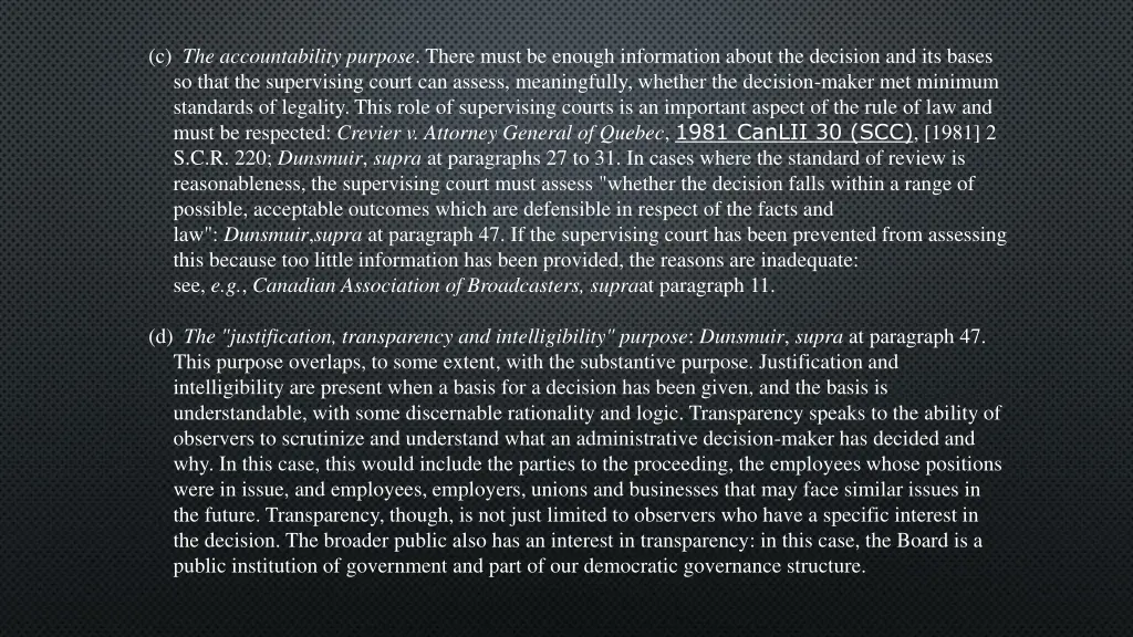 c the accountability purpose there must be enough