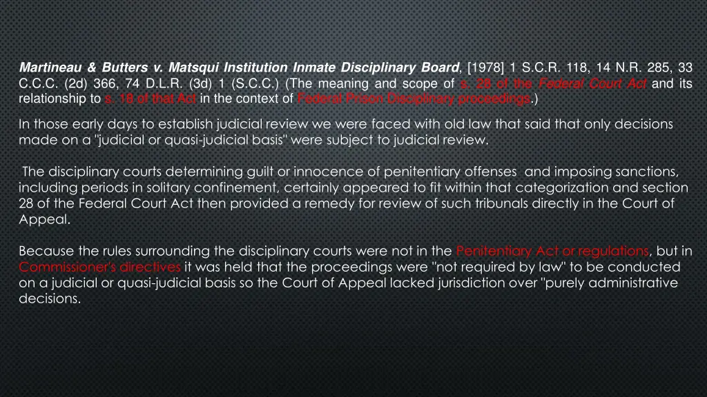 martineau butters v matsqui institution inmate