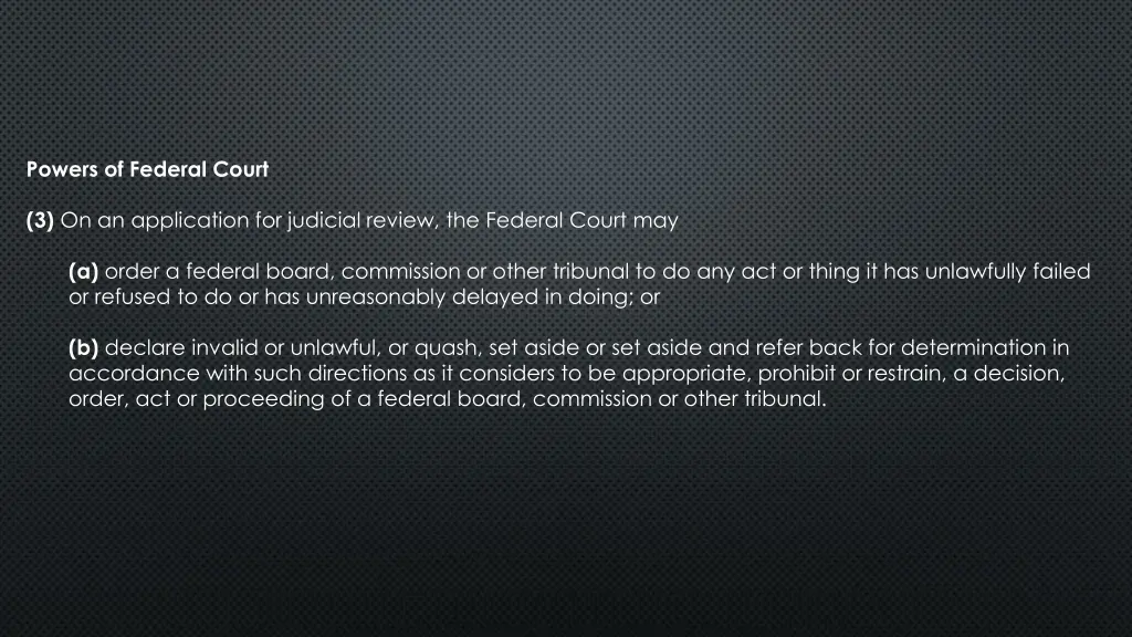 powers of federal court