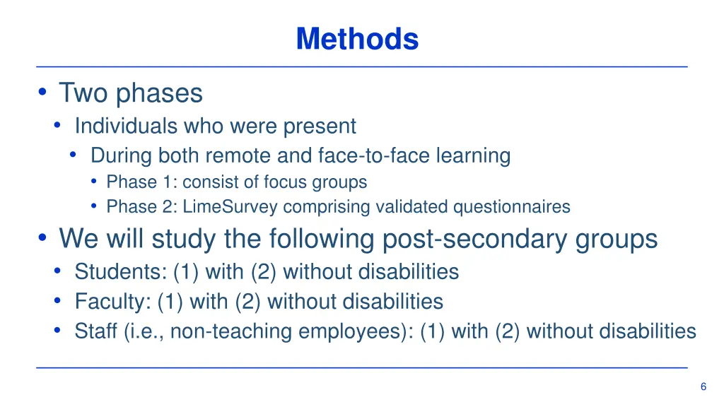 methods