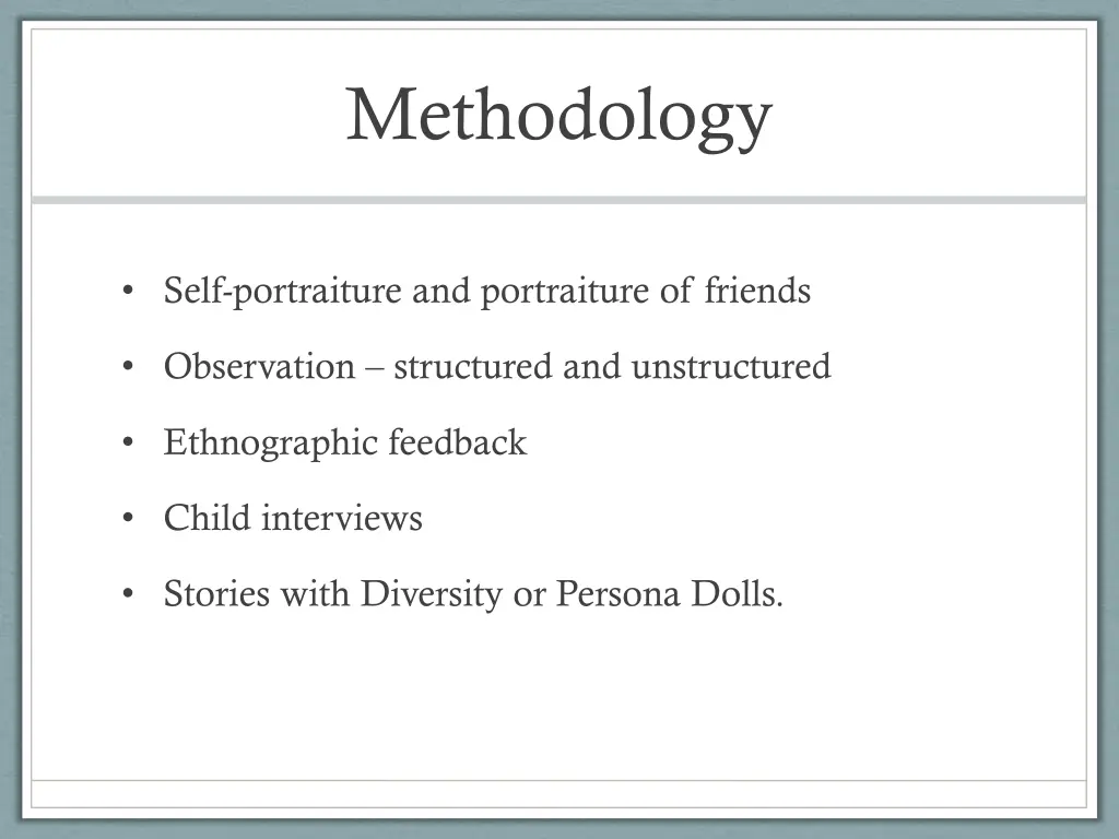 methodology