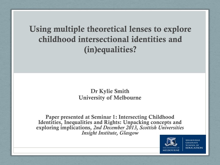 using multiple theoretical lenses to explore