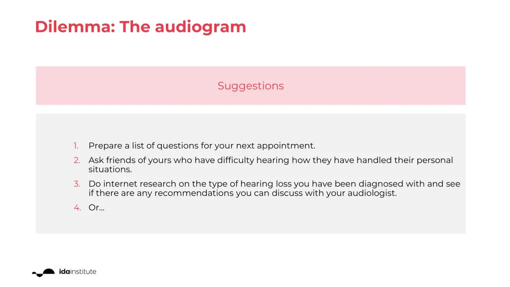 dilemma the audiogram 2