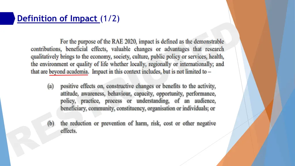 definition of impact 1 2