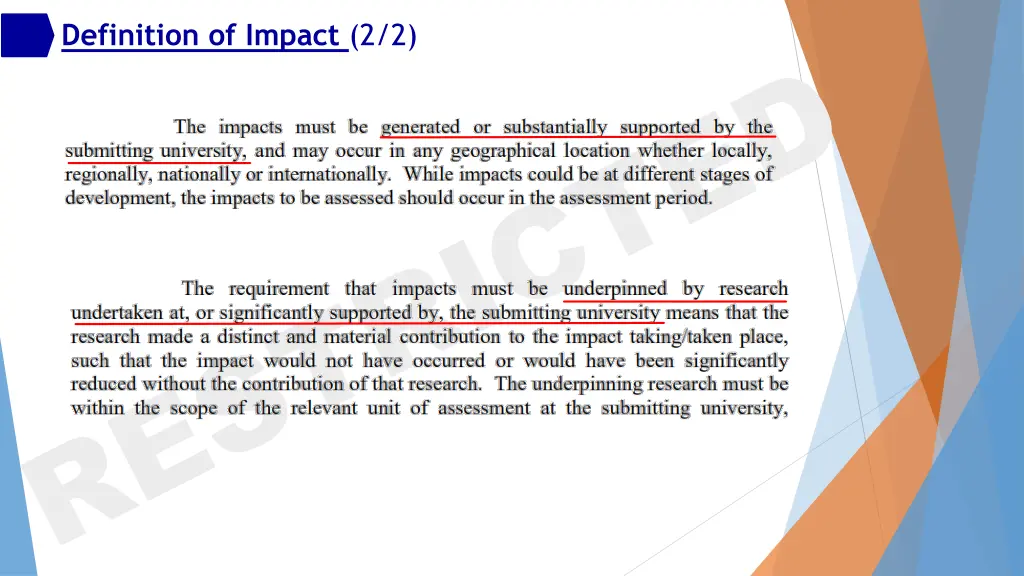 definition of impact 2 2