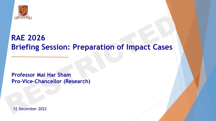 rae 2026 briefing session preparation of impact