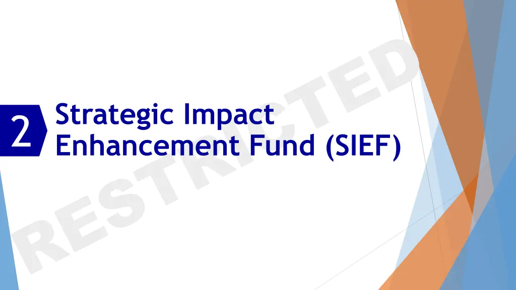 strategic impact enhancement fund sief
