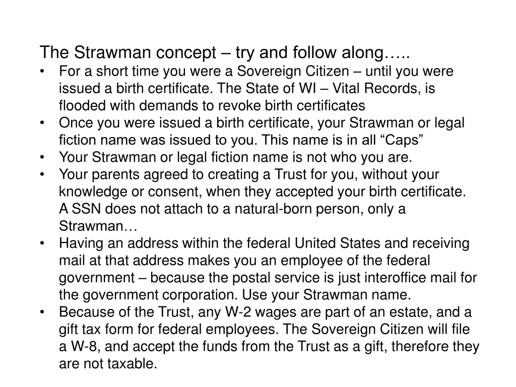 the strawman concept try and follow along