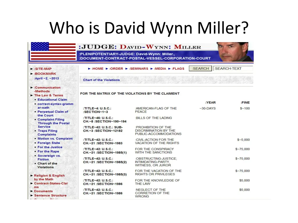 who is david wynn miller