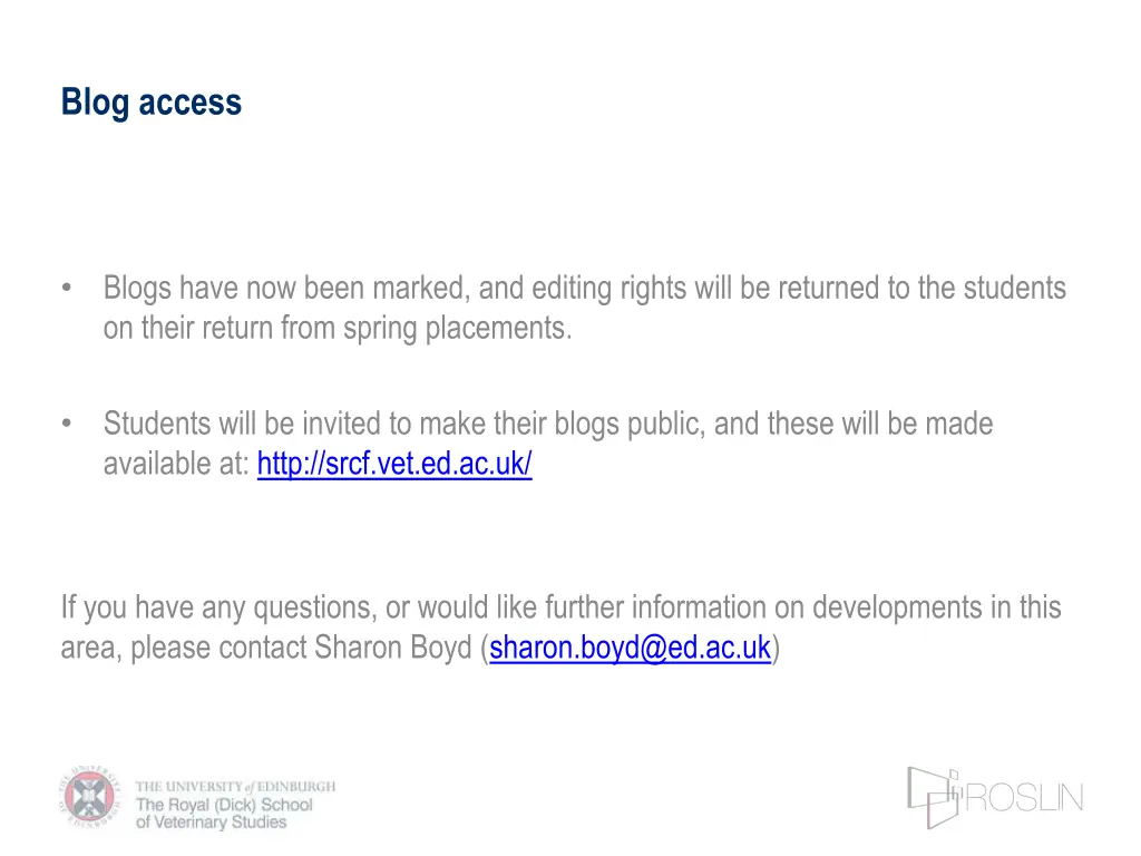 blog access